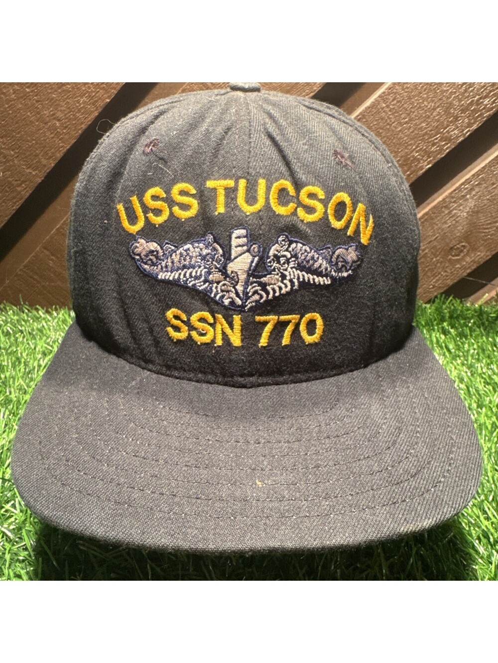 • Vintage USS Tucson SSN 770 Hat Plankowner Submarine New Era Snapback USA Made